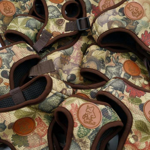 Dog Harness Forest Treasures, Always Feeling Cool, Super Soft Psiakrew