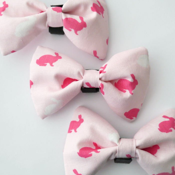 Dog Bow Tie, gift for dog, Pet Bow Tie, Bowtie, Collar Attachment, Fox