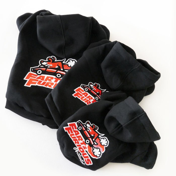 Dog Hoodie Fart and Furious Psiakrew