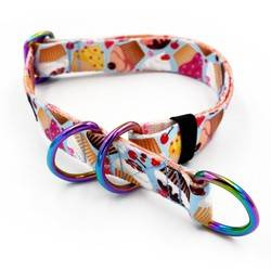 Half-choke collar Hot Sweetness, 2.5 cm wide, medium and big dogs, HOLO extras
