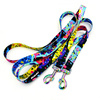 Dog Leash- Terrazzo width 2.5 cm, 1"  wide, holo snap hook 8cm, Psiakrew