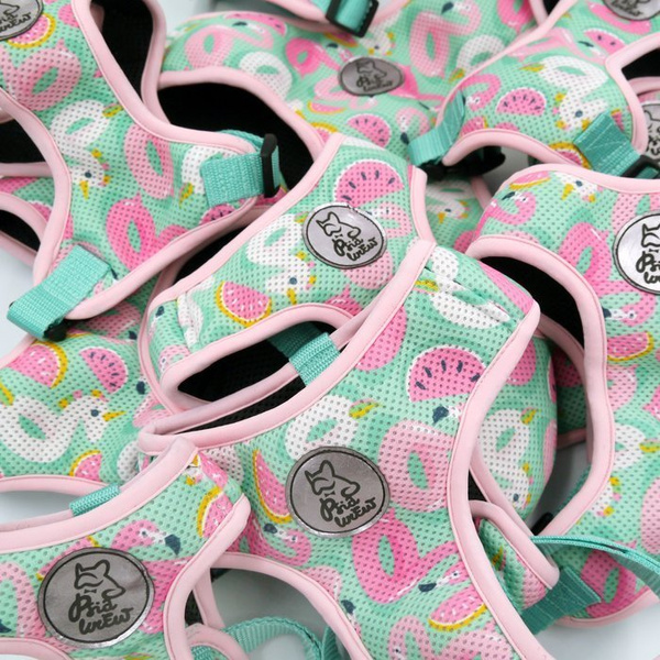 Szelki dla Psa Lazurowy Basen bezuciskowe Wygodne Ultramiękkie Psiakrew