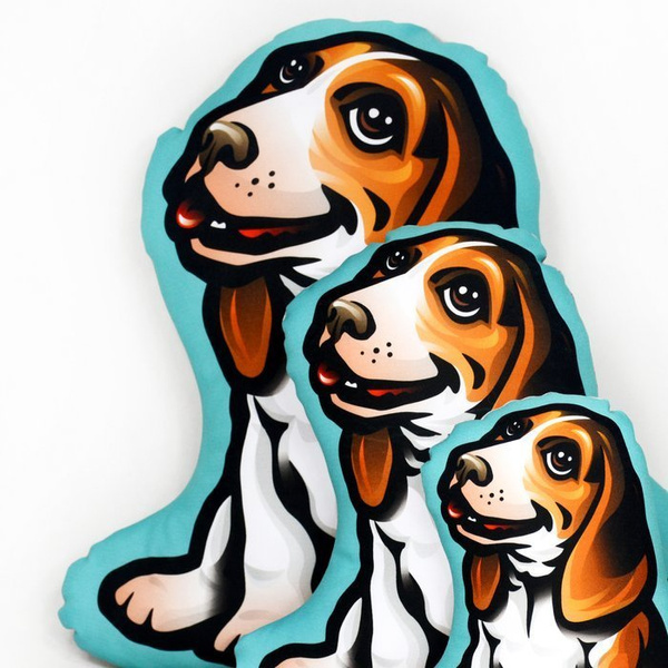 Beagle Dog Decorative Pillow Cushion Stuffed Doggy cuddly mascot