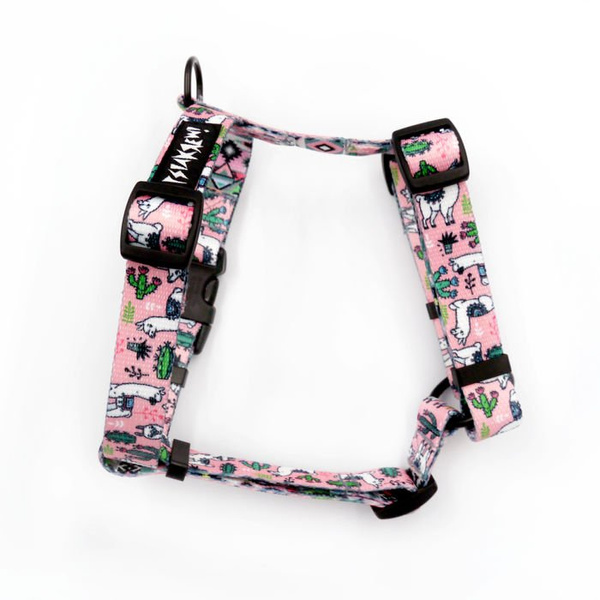 Harness for Dog, Model Pink Llama Guard Harness Small Harness for small dogs, puppies, black extras