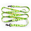 Hundeleine Green Frogs Psiakrew, Breite 2,5 cm, Karabiner 6 cm schwarz