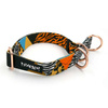 Half-choke collar Wild Animals, 2.5 cm wide, medium and big dogs, rose gold