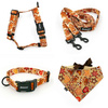 ACCESSORY KIT. Medium dog. Psiakrew Cinnamon Gingerbread Series; Collar, Harness, Leash, Bandana