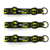 Half-choke collar Batdog, 3 cm wide, medium and big dogs, black extras