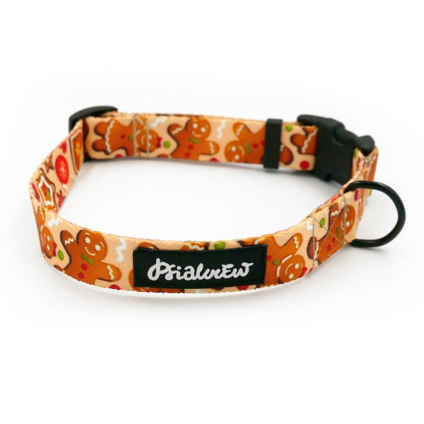 Dog Collar Cinnamon Gingerbread Psiakrew, 2 cm 0.78"  wide, for smaller dogs
