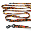 Dog Leash Dog On Fire width 2.5 cm, 1"  wide, big black snap hook