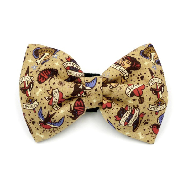 Dog Bow Tie Dog Tattoo Flash Psiakrew Pet Bow Tie, Bowtie, Collar Attachment