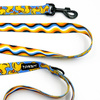 Dog Leash Ducky Duck width 2.5 cm, 1"  wide, big black snap hook 8 cm
