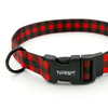 Dog Collar Psiakrew Lumberjack 2.5 cm, 1"  wide, black extras