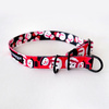 Half-choke collar Snowman, 2 cm wide, for small dogs, black extras