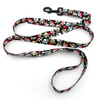 Dog Leash Pirates width 2.5 cm, 1" wide, big black snap hook 8 cm
