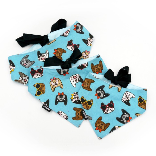 Dog Bandana French Bulldog Psiakrew handkerchief style to tie around your pet’s neck