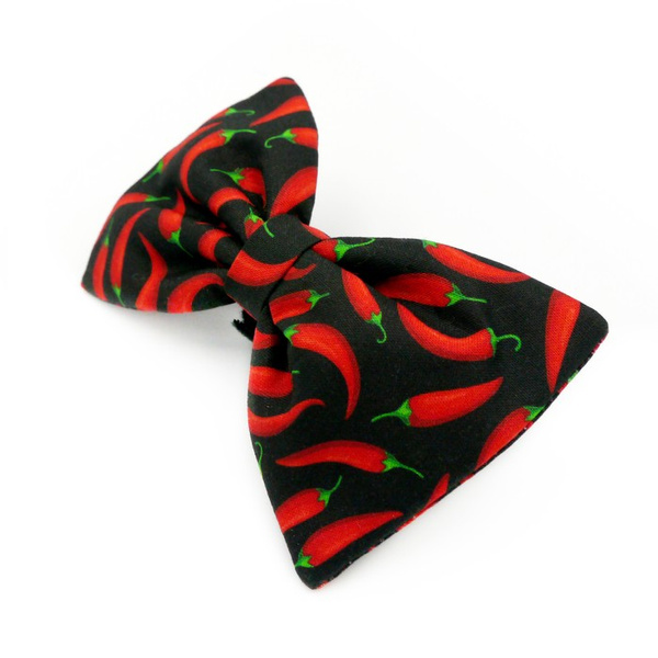 Dog Bow Tie Red Hot Chili Psiakrew, Pet Bow Tie, Bowtie, Collar Attachment
