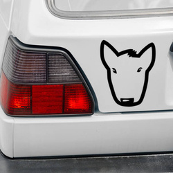 Bull Terier Psiakrew dog car sticker for light car bodies