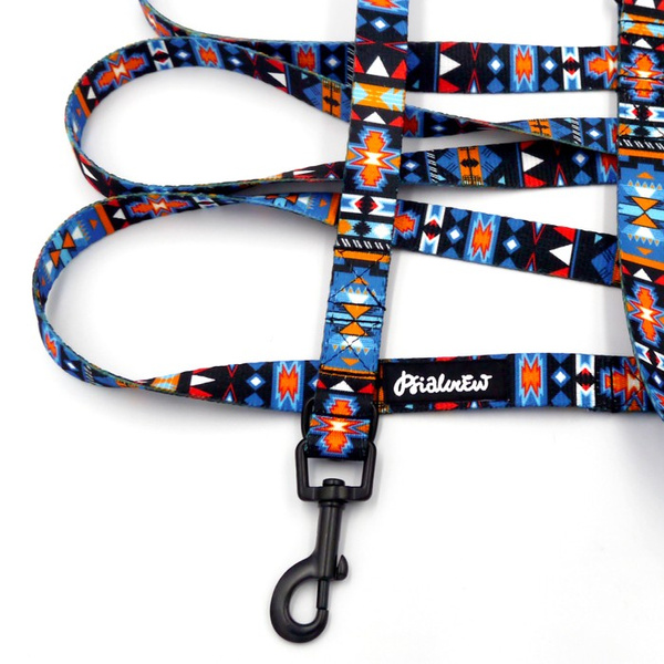 Long Dog Leash Sorry Winnetou Psiakrew width 2 cm (0.78"), black snap hook 6 cm