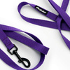 Purple Dog Leash width 2 cm 0.78 ", black extras