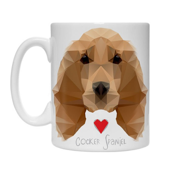 Mug Geometric Dog Cocker Spaniel