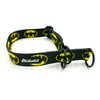 Half-choke collar Batdog, 3 cm wide, medium and big dogs, black extras