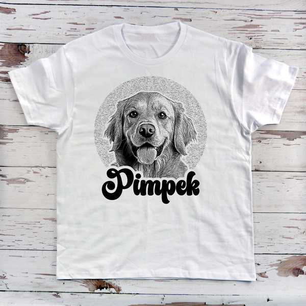 Personalisiertes Psiakrew-T-Shirt für Herren mit dem Bild Ihres Haustieres