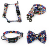ACCESSORY KIT. Medium dog. Dia de los Muertos Psiakrew Series; Collar, Harness, Leash, Bow Tie