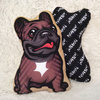 Decorative Dog Pillow Cushion French Bulldog Brindle cuddly mascot