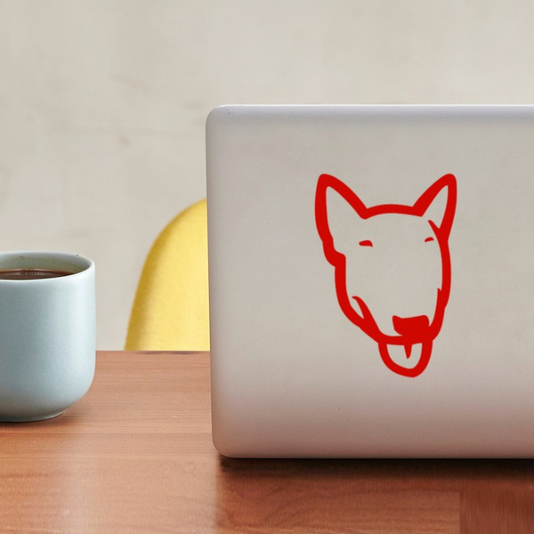 Bull Terrier Psiakrew dog car sticker for light car bodies