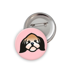 Przypinka Pies Shih Tzu Psiakrew Button Badzyk 25mm