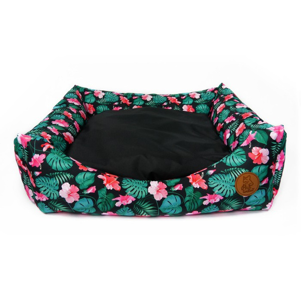 Dog Bed, Couch Lair for the Dog- Tropical Monstera Psiakrew