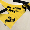 Bandana for Dog NIE UFAM OBCYM Psiakrew, personalized tied handkerchief, yellow bandana scarf
