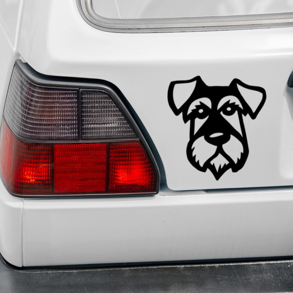 Schnauzer Psiakrew dog car sticker for light car bodies