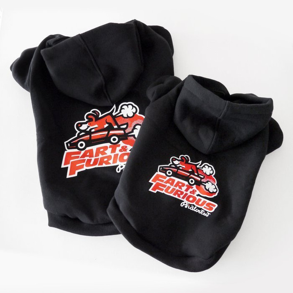 Dog Hoodie Fart and Furious Psiakrew