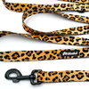 Dog Leash Tarzan width 2.5 cm, 1" wide, black, big snap hook 8 cm