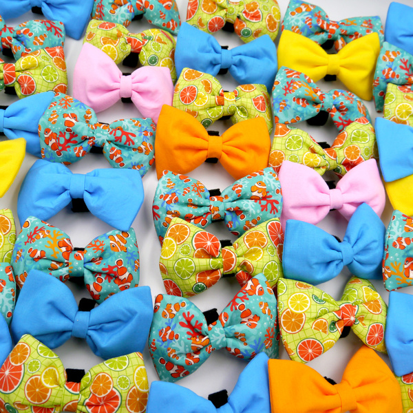 Psiakrew Dog Bow Tie Lemonade, elegant classic bow