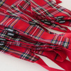 Bandamka świąteczna dla psa, wiązana chusteczka w szkocką kratę Tartan