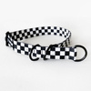 Half-choke collar Checker, 2.5 cm wide, medium and big dogs, black extras