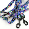 Dog Leash Magic Jungle width 2.5 cm, 1" wide, big black snap hook 8 cm