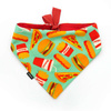 Premium Dog Bandana Doggy Foodie handkerchief style to tie around your pet’s neck