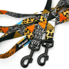 Dog Leash Wild Animals width 2.5 cm, 1"  wide, big black snap hook