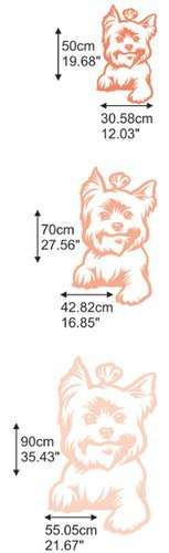 Wandtattoo Hund York Wanddekoration für ein Kinderzimmer für einen Hundeliebhaber