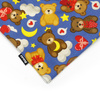 Teddy Bear Psiakrew Bandana, gebundenes Taschentuch, Baumwollschal