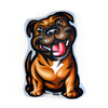 Staffordshire Bull Terrier Brown Dog Decorative Pillow Cushion Stuffed Doggy cuddly mascot