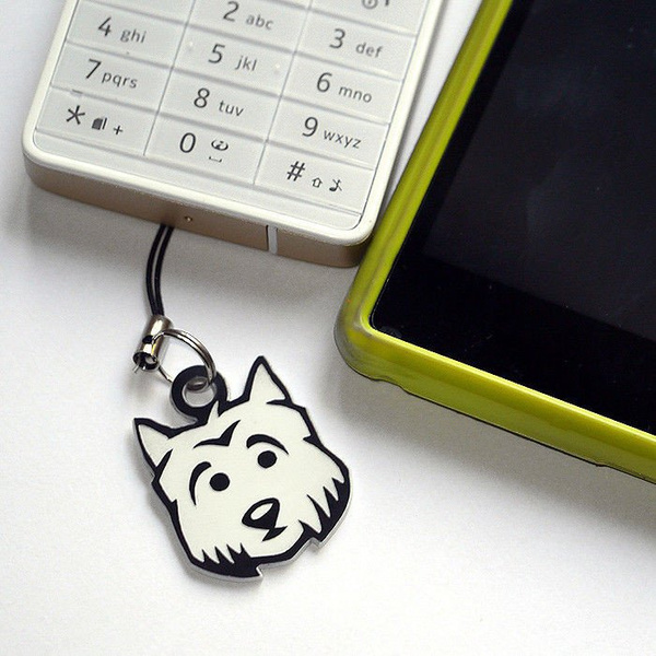 Westie dog pendant, tag, charms