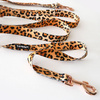 Dog Leash Tarzan width 2.5 cm, 1" wide, pink gold, big snap hook 8 cm
