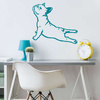 Wandtattoo Hund Frenchie Yoga Wanddekoration für ein Kinderzimmer für einen Hundeliebhaber