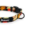 Dog Collar Snail Family Psiakrew 2.5 cm 1"  wide, black fittings