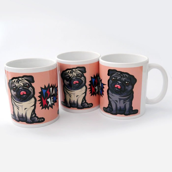 Mug with Pug Mascot